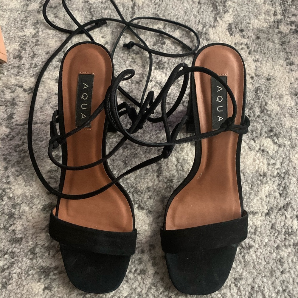 Aqua kenzo black strappy sandal
